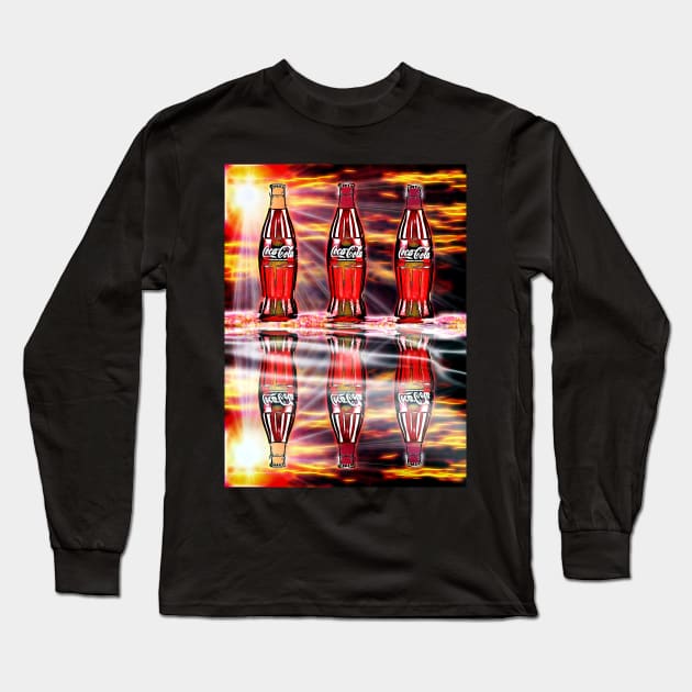 Cola Reflection Long Sleeve T-Shirt by danieljanda